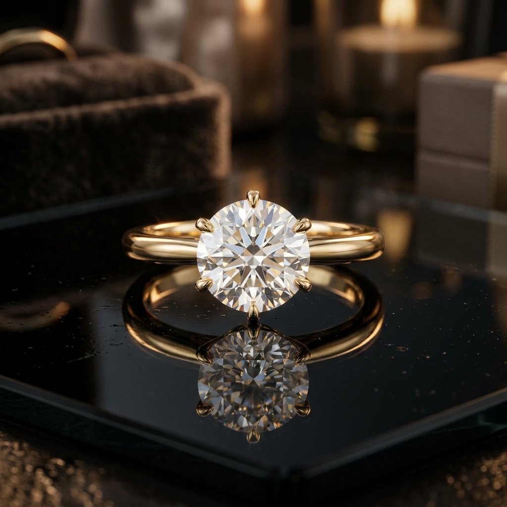 Diamond Gold Solitaire Ring Category